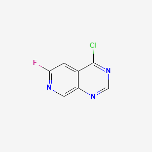 4-Chloro-6-fluoropyrido[3,4-d]pyrimidine chemical structure (CAS 175357-98-9)