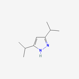 3,5-Diisopropyl-1H-pyrazole chemical structure (CAS 17536-00-4)