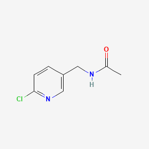 N-((6-Chloropyridin-3-yl)methyl)acetamide chemical structure (CAS 175424-74-5)