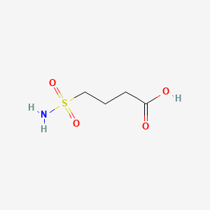 4-Sulfamoylbutanoic acid chemical structure (CAS 175476-52-5)