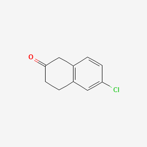 6-Chloro-3,4-dihydronaphthalen-2(1H)-one chemical structure (CAS 17556-18-2)