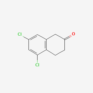 5,7-Dichloro-3,4-dihydronaphthalen-2(1H)-one chemical structure (CAS 17556-20-6)