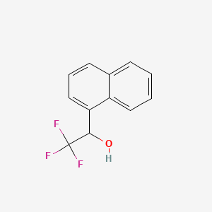 2,2,2-Trifluoro-1-(naphthalen-1-yl)ethanol chemical structure (CAS 17556-44-4)