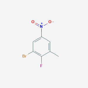 1-Bromo-2-fluoro-3-methyl-5-nitrobenzene chemical structure (CAS 175610-68-1)