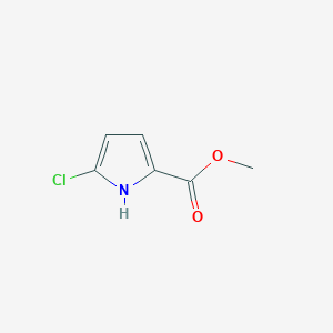 Methyl 5-chloro-1H-pyrrole-2-carboxylate chemical structure (CAS 1757-31-9)