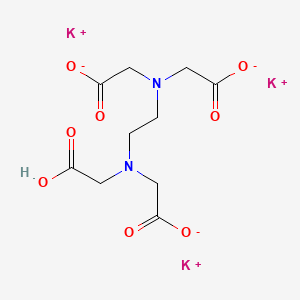 Potassium 2,2'-((2-((carboxylatomethyl)(carboxymethyl)amino)ethyl)azanediyl)diacetate chemical structure (CAS 17572-97-3)