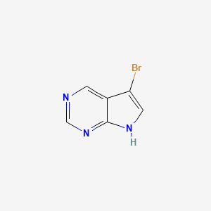 5-Bromo-7H-pyrrolo[2,3-d]pyrimidine chemical structure (CAS 175791-49-8)