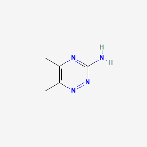 3-Amino-5,6-dimethyl-1,2,4-triazine chemical structure (CAS 17584-12-2)