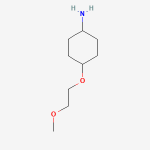 trans-4-(2-Methoxyethoxy)cyclohexanamine chemical structure (CAS 175867-01-3)