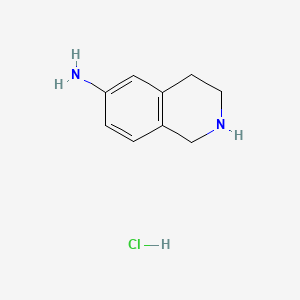 1,2,3,4-Tetrahydroisoquinolin-6-amine hydrochloride chemical structure (CAS 175871-42-8)