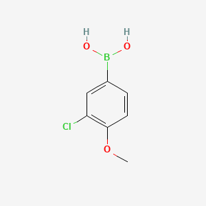 (3-Chloro-4-methoxyphenyl)boronic acid chemical structure (CAS 175883-60-0)