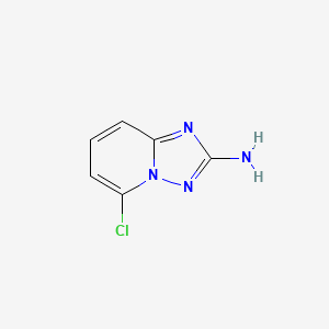 5-Chloro-[1,2,4]triazolo[1,5-a]pyridin-2-amine chemical structure (CAS 175965-64-7)