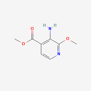 Methyl 3-amino-2-methoxyisonicotinate chemical structure (CAS 175965-76-1)