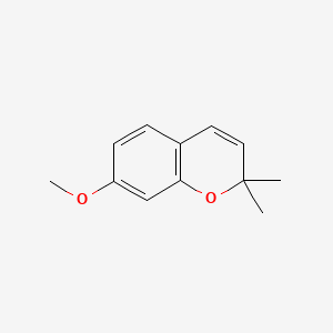7-Methoxy-2,2-dimethyl-2H-chromene chemical structure (CAS 17598-02-6)