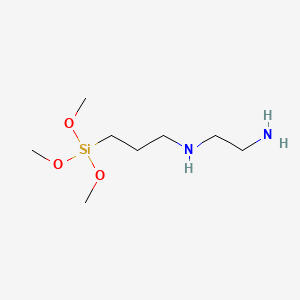 N-[3-(Trimethoxysilyl)propyl]ethylenediamine chemical structure (CAS 1760-24-3)