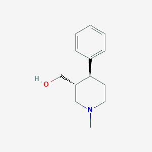 ((3R,4S)-1-Methyl-4-phenylpiperidin-3-yl)methanol chemical structure (CAS 176022-02-9)