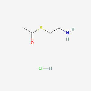 S-(2-Aminoethyl) ethanethioate hydrochloride chemical structure (CAS 17612-91-8)
