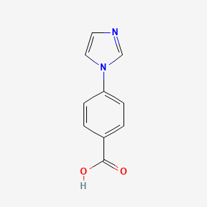 4-(1H-Imidazol-1-yl)benzoic acid chemical structure (CAS 17616-04-5)
