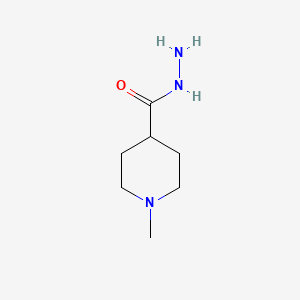 1-Methylpiperidine-4-carbohydrazide chemical structure (CAS 176178-88-4)