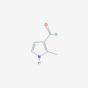 2-Methyl-1H-pyrrole-3-carbaldehyde chemical structure (CAS 17619-39-5)