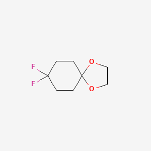 8,8-Difluoro-1,4-dioxaspiro[4.5]decane chemical structure (CAS 176251-49-3)