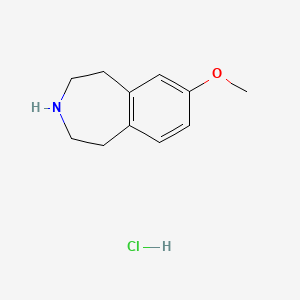 7-Methoxy-2,3,4,5-tetrahydro-1H-benzo[d]azepine hydrochloride chemical structure (CAS 17639-46-2)
