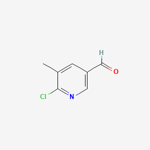 6-Chloro-5-methylnicotinaldehyde chemical structure (CAS 176433-43-5)