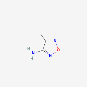 4-Methyl-1,2,5-oxadiazol-3-amine chemical structure (CAS 17647-70-0)