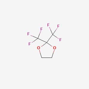 2,2-Bis(trifluoromethyl)-1,3-dioxolane chemical structure (CAS 1765-26-0)
