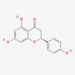 (R)-5,7-Dihydroxy-2-(4-hydroxyphenyl)chroman-4-one chemical structure (CAS 17654-19-2)