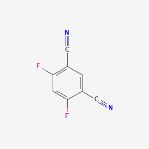 4,6-Difluoroisophthalonitrile chemical structure (CAS 17654-70-5)