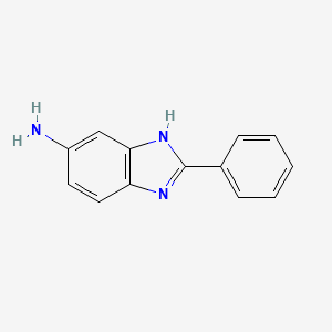 2-Phenyl-1H-benzo[d]imidazol-5-amine chemical structure (CAS 1767-25-5)
