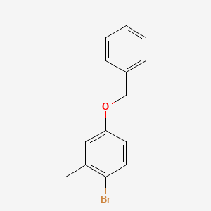 4-(Benzyloxy)-1-bromo-2-methylbenzene chemical structure (CAS 17671-75-9)
