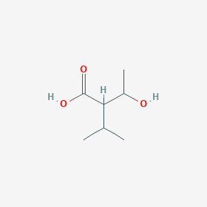 3-Hydroxy-2-isopropylbutanoic acid chemical structure (CAS 176712-60-0)