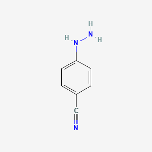 4-Hydrazinylbenzonitrile chemical structure (CAS 17672-27-4)