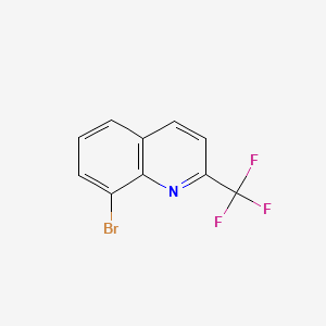 8-Bromo-2-(trifluoromethyl)quinoline chemical structure (CAS 176722-63-7)