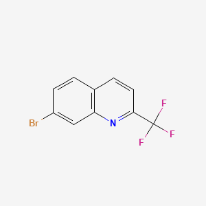 7-Bromo-2-(trifluoromethyl)quinoline chemical structure (CAS 176722-72-8)