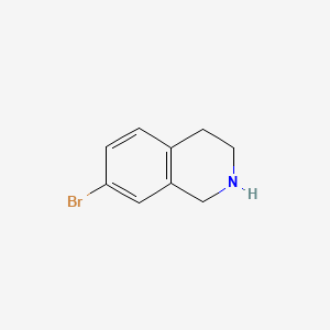 7-Bromo-1,2,3,4-tetrahydroisoquinoline chemical structure (CAS 17680-55-6)