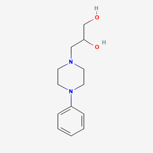 3-(4-Phenylpiperazin-1-yl)propane-1,2-diol chemical structure (CAS 17692-31-8)
