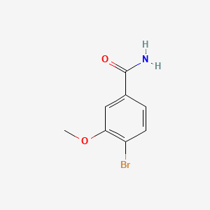 4-Bromo-3-methoxybenzamide chemical structure (CAS 176961-57-2)