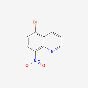 5-Bromo-8-nitroquinoline chemical structure (CAS 176967-80-9)