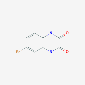 6-Bromo-1,4-dimethylquinoxaline-2,3(1H,4H)-dione chemical structure (CAS 1770-36-1)