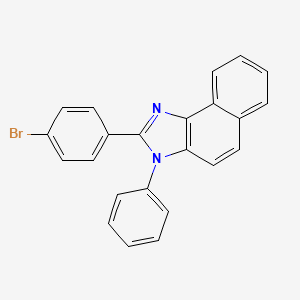 2-(4-Bromophenyl)-3-phenyl-3H-naphtho[1,2-d]imidazole chemical structure (CAS 1771756-32-1)