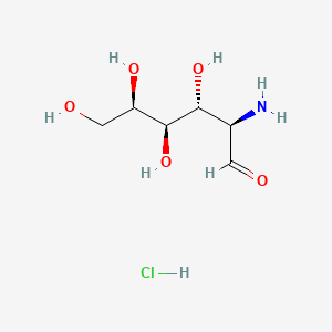 (2R,3R,4R,5R)-2-Amino-3,4,5,6-tetrahydroxyhexanal hydrochloride chemical structure (CAS 1772-03-8)