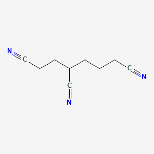 Hexane-1,3,6-tricarbonitrile chemical structure (CAS 1772-25-4)