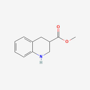 Methyl 1,2,3,4-tetrahydroquinoline-3-carboxylate chemical structure (CAS 177202-62-9)