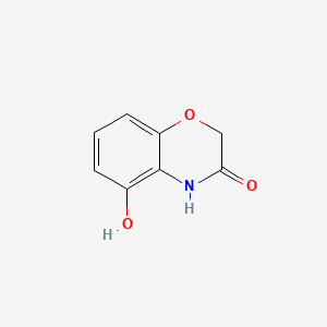 5-Hydroxy-2H-benzo[b][1,4]oxazin-3(4H)-one chemical structure (CAS 177210-33-2)