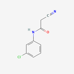 N-(3-Chlorophenyl)-2-cyanoacetamide chemical structure (CAS 17722-12-2)