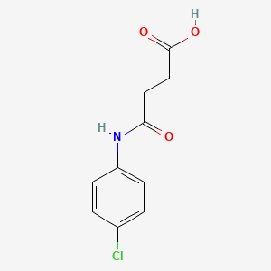 N-(4-chlorophenyl)succinamic acid chemical structure (CAS 17722-52-0)