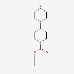 tert-Butyl 4-(piperazin-1-yl)piperidine-1-carboxylate chemical structure (CAS 177276-41-4)